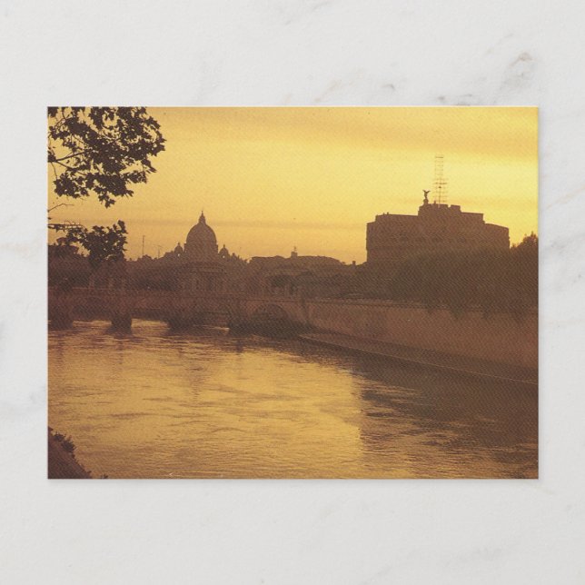 Postal Vintage Italia, Castello Sant'Angelo (Anverso)