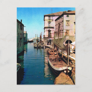 Postal Vintage Italia, Chioggia, Vana Canal