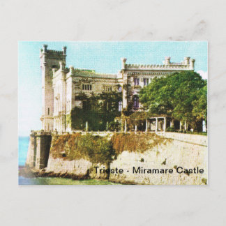 Postal Vintage Italia, Trieste, Castillo Miramare