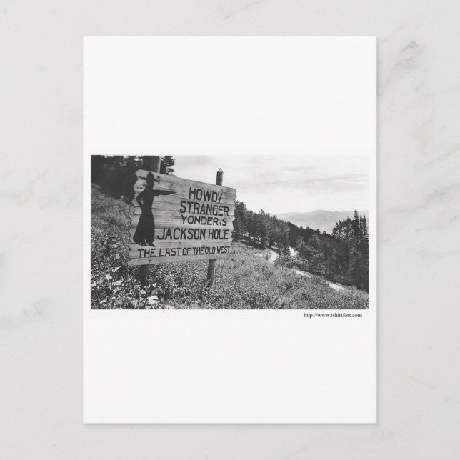 Postal Vintage Jackson Hole (Anverso)