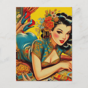 Postal Vintage Japonés