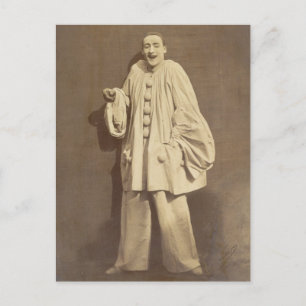 Postal Vintage Jean-Gaspard Deburau French Mime