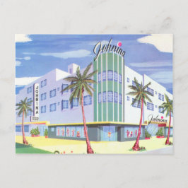 Postal Vintage Johnina Hotel, Miami Beach, Florida