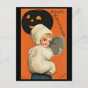 Postal Vintage Joyful Halloween Baby