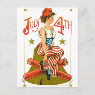 Postal Vintage July 4