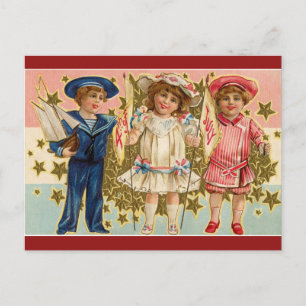 Postal Vintage July 40 Kids