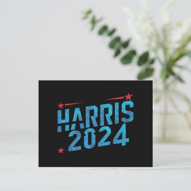 Postal Vintage Kamala Harris 2024 (Anverso de pie)