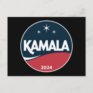 Postal Vintage Kamala Harris 2024 para las elecciones pre