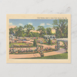 Postal Vintage Kansas City Rosa Garden Loose Park