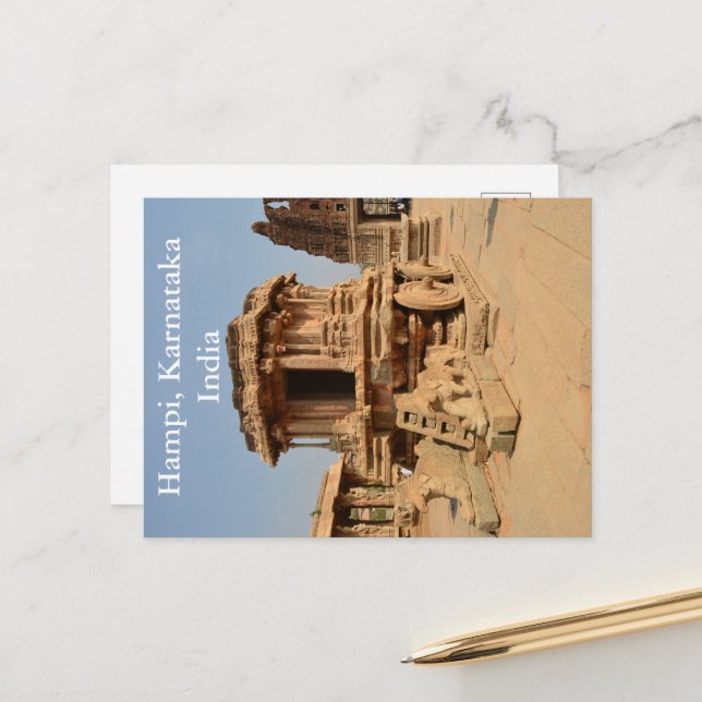 Postal Vintage Karnataka India Vintage Tourism Travel Add (Anverso/Reverso In Situ)