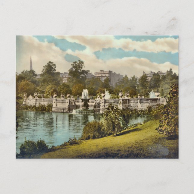Postal Vintage Kensington Gardens London Inglaterra (Anverso)