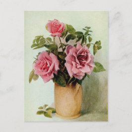 Postal Vintage Killarney Rosa por Frederick Martin