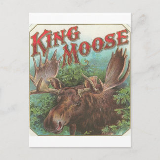 Postal Vintage King Moose