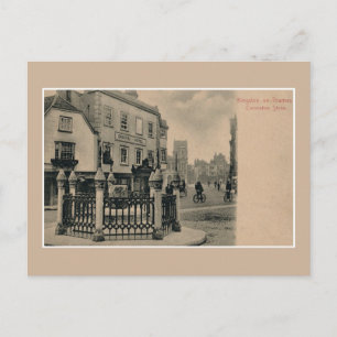 Postal Vintage Kingston en la escena de la calle Thames