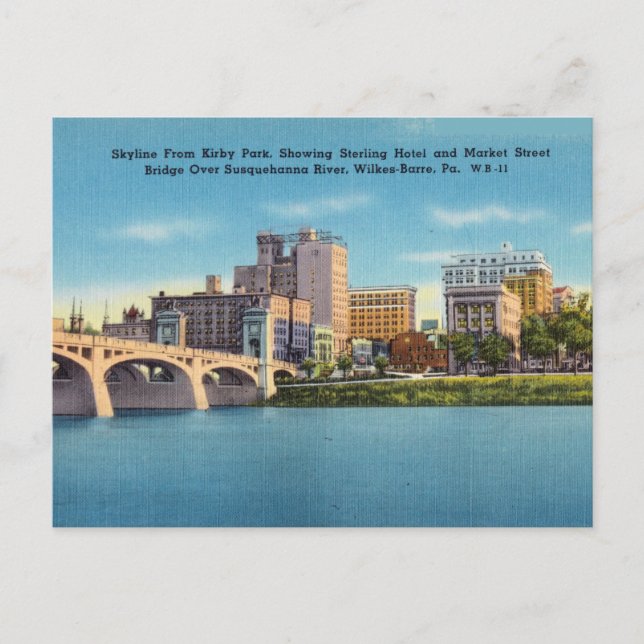 Postal Vintage, Kirby Park, Wilkes-Barre Pennsylvania (Anverso)