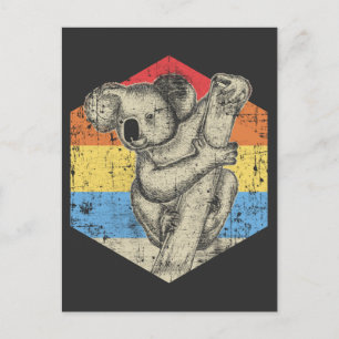 Postal Vintage Koala Art Australian Animal lover
