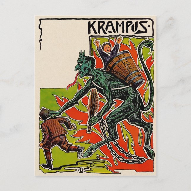 Postal Vintage Krampus (Anverso)