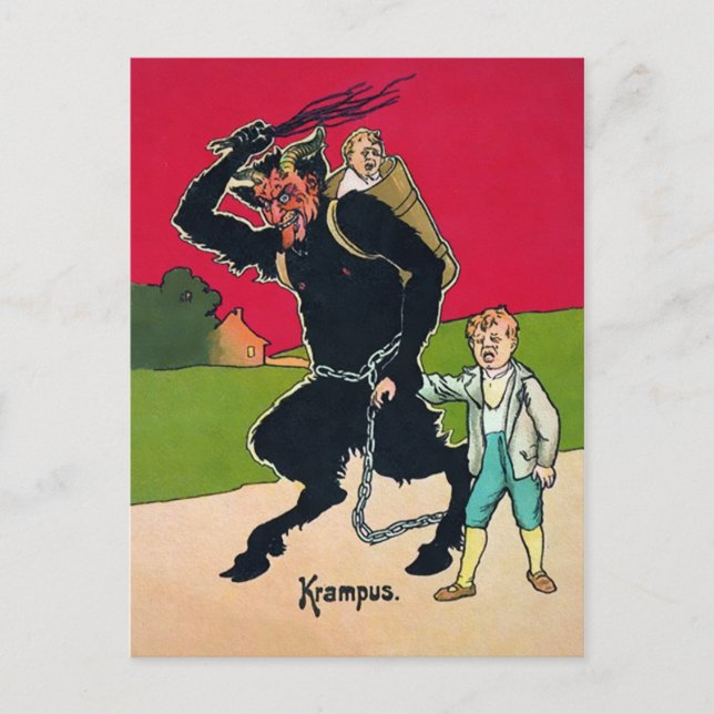 Postal Vintage Krampus (Anverso)