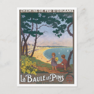 Postal Vintage La Baule Les Pins