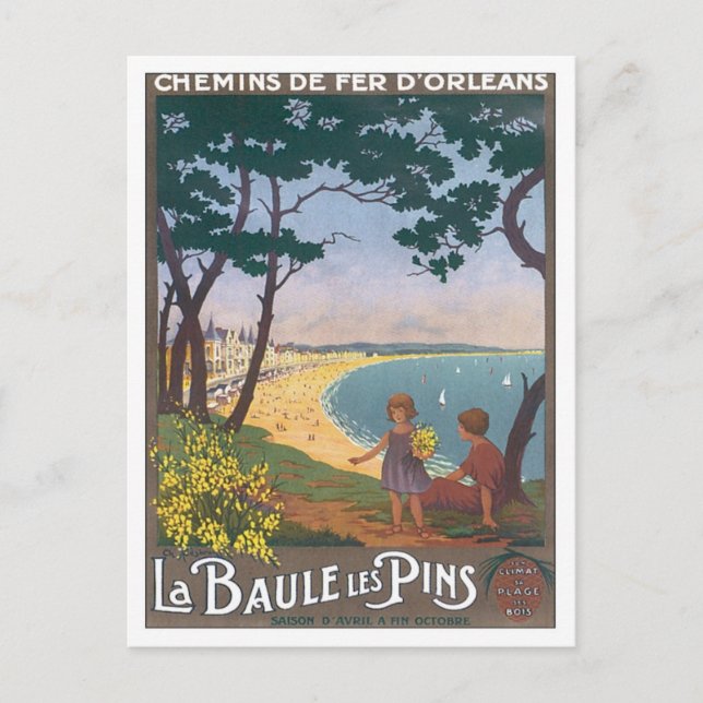 Postal Vintage La Baule Les Pins (Anverso)