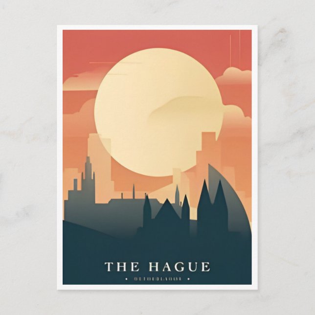 Postal Vintage La Haya ciudad Países Bajos Holanda (Anverso)