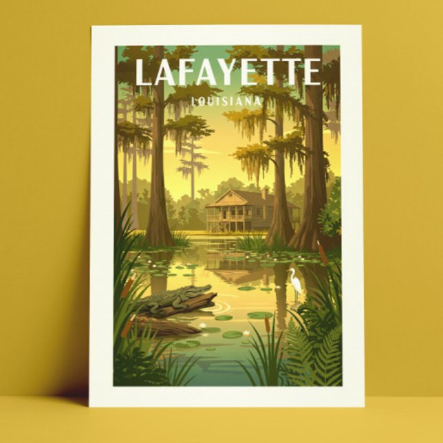 Postal Vintage Lafayette Louisiana (Subido por el creador)