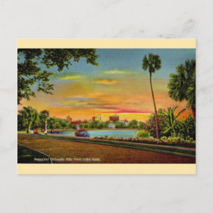 Postal Vintage Lake Eola Orlando Florida