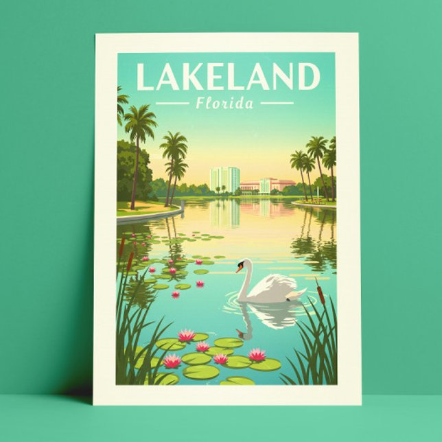 Postal Vintage Lakeland Florida (Subido por el creador)