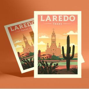 Postal Vintage Laredo Texas