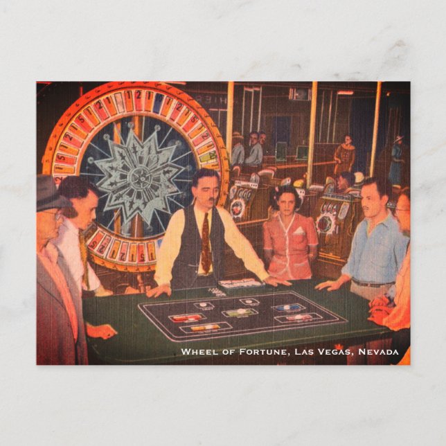Postal Vintage Las Vegas, Nevada Casino Scene (Anverso)
