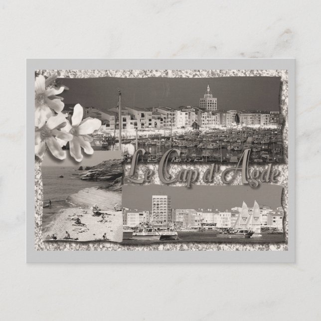 Postal Vintage, Le cap d'Agde (Anverso)