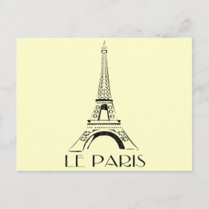 Postal vintage le paris