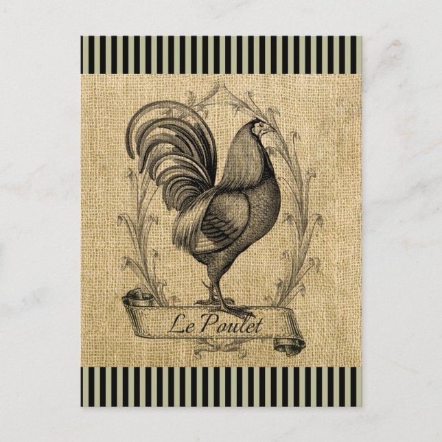 Postal Vintage Le Poulet (Anverso)