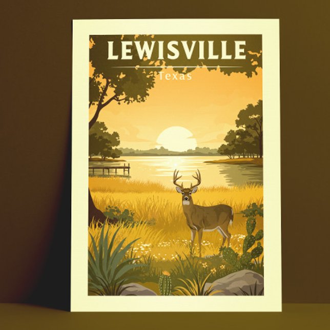 Postal Vintage Lewisville Texas (Subido por el creador)