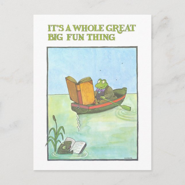 Postal Vintage Library Reading Poster (Anverso)