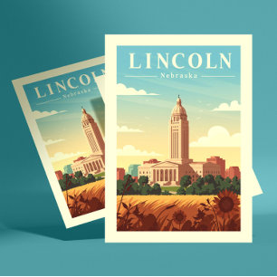 Postal Vintage Lincoln Nebraska