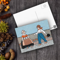 Vintage Little Dutch Chica Boy Vestido Tradicional