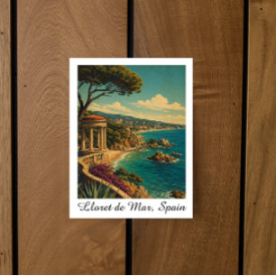 Postal Vintage Lloret de Mar España Viajes Verano