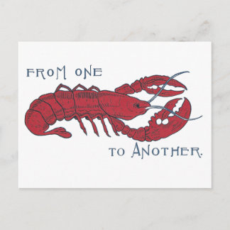 Postal Vintage Lobster