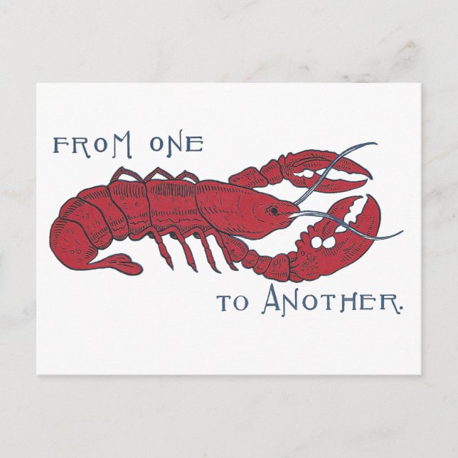 Postal Vintage Lobster (Anverso)