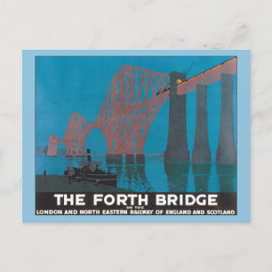 Postal Vintage London, puente ferroviario del noreste