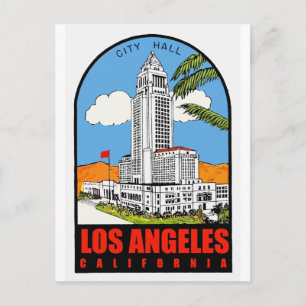Postal Vintage Los Angeles City Hall