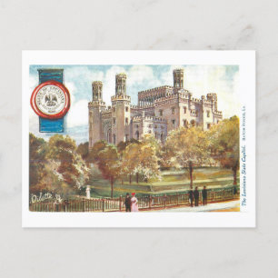 Postal Vintage Louisiana Capitol con Sello