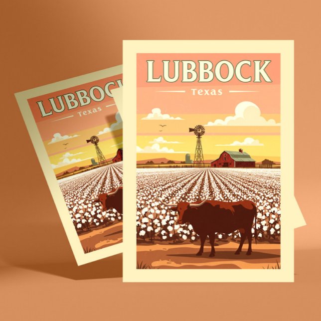 Postal Vintage Lubbock Texas (Subido por el creador)