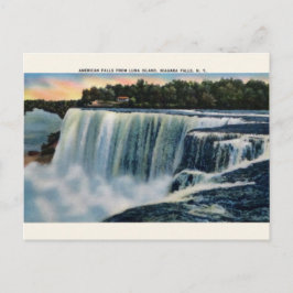 Postal Vintage Luna Island Niagara Falls Post Card Card