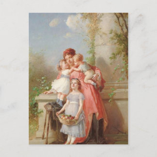 Postal Vintage - Madre e hijos