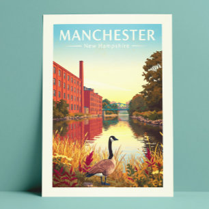 Postal Vintage Manchester New Hampshire