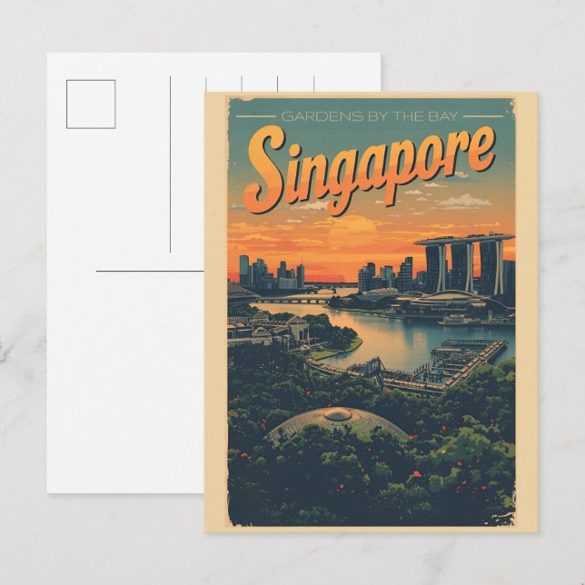 Postal Vintage marina by sands skyscraper gifts (Anverso / Reverso)