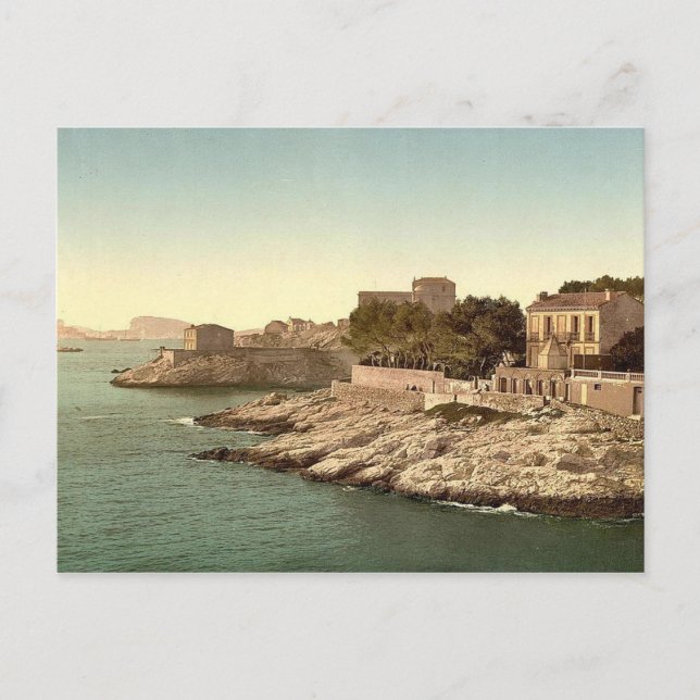 Postal Vintage Marseilles, Francia - (Anverso)