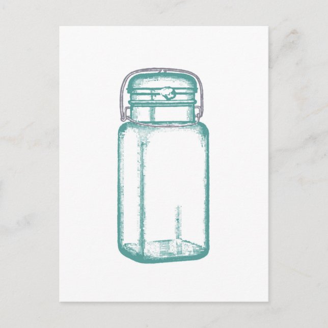 Postal Vintage Mason Jar (Anverso)